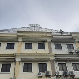 Renovasi Green house di rooftop atap gedung